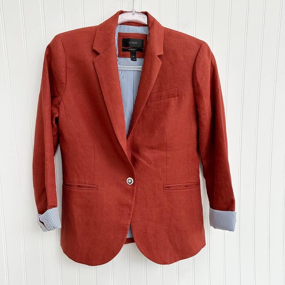 J. Crew Jackets & Coats J Crew Campbell Blazer Linen Jacket